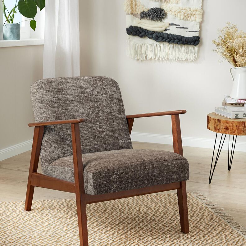 Tecido para estofos Chenille Liso – taupe,  image number 4