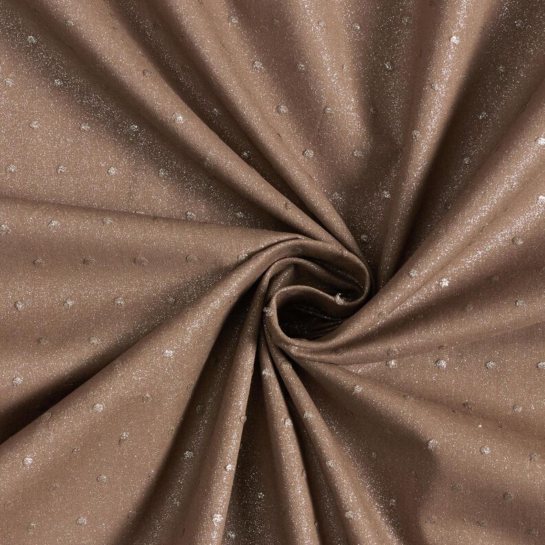 Cambraia de algodão Dobby Brilho – castanho,  image number 3