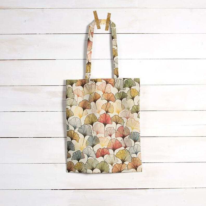 Tecido para decoração Impressão Digital ginkgo colorido,  image number 6