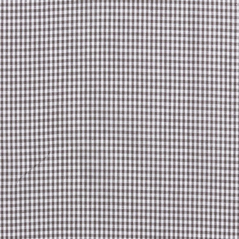 Popelina de algodão Xadrez Mini – pedra cinzento/branco,  image number 1
