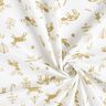 Tecido de algodão Cretone Renas e estrelas – marfim/dourado,  thumbnail number 3