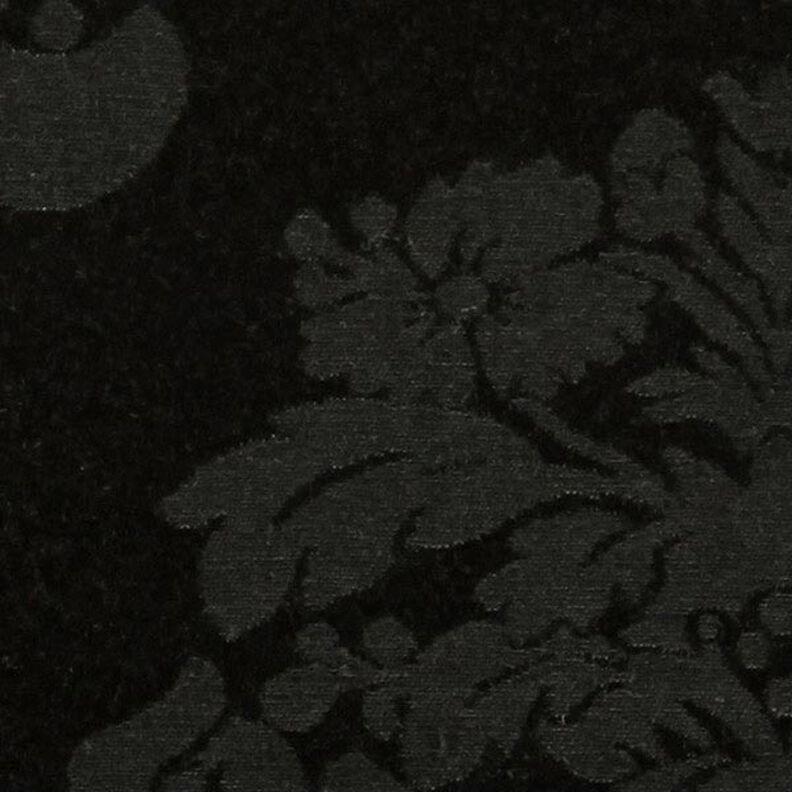 Tecido para decoração Jacquard Damasco 280 cm – preto,  image number 2