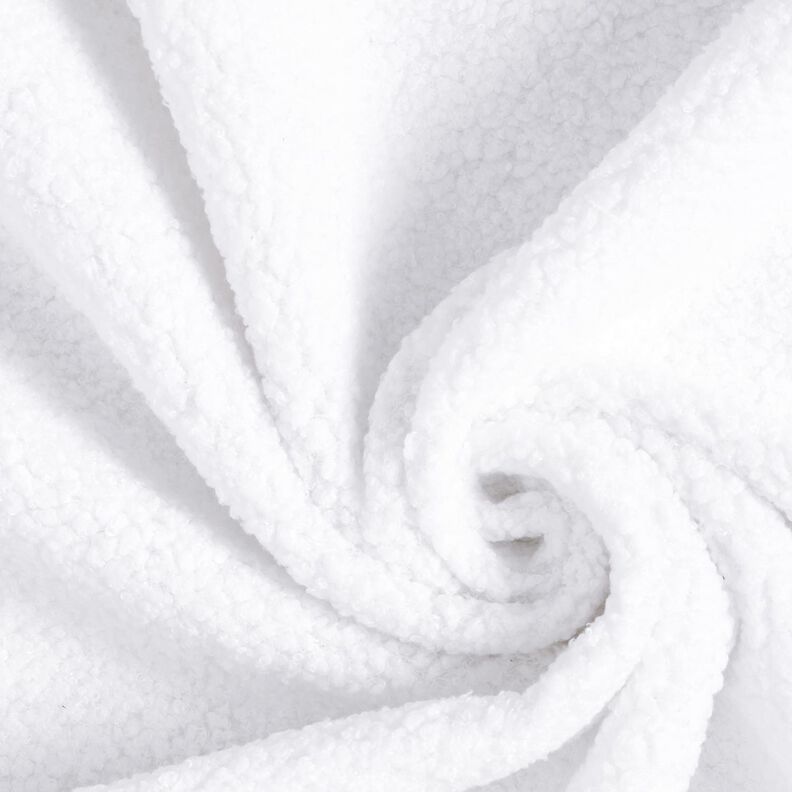 Tecido para estofos Imitação de pele de carneiro – branco,  image number 1