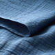 Musselina/ Tecido plissado duplo – azul aço,  thumbnail number 5