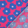 Popelina de algodão Big Flower | Nerida Hansen – rosa intenso/azul ganga,  thumbnail number 4