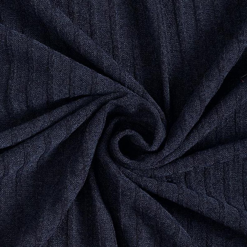Malha canelada lisa – azul-noite,  image number 1