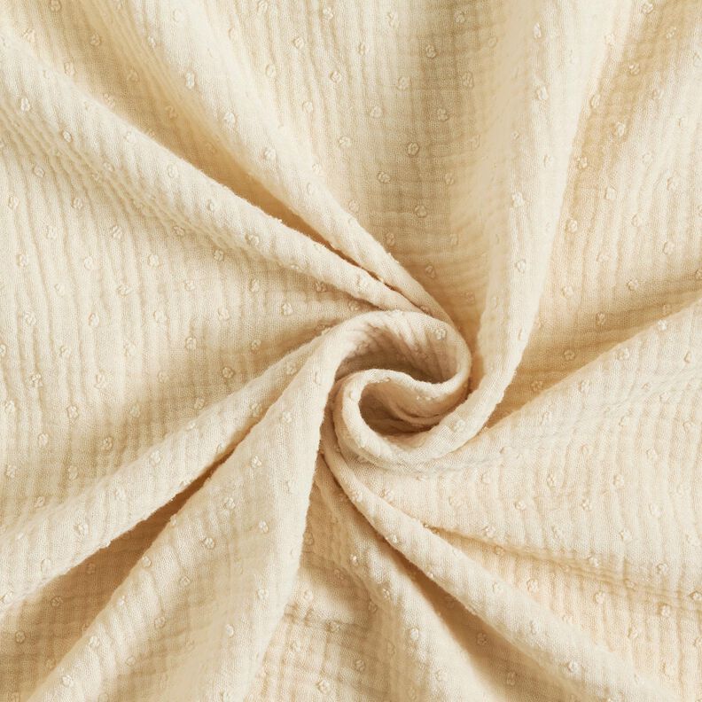 Musselina/ Tecido plissado duplo dobby – natural,  image number 3