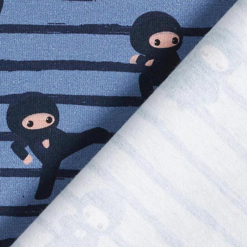 Jersey de algodão Ninjas às riscas  – cinza claro,  image number 4