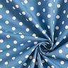 Popelina de algodão pintas grandes – azul ganga/branco,  thumbnail number 5