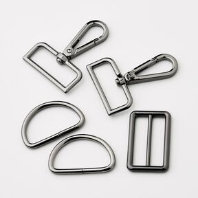 Carteiras Acess&oacute;rios Conjunto [ 5-pe&ccedil;as | 38 mm] &ndash; antracite, 