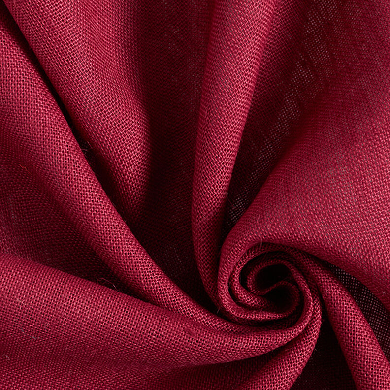 Tecido para decoração Juta Liso 150 cm – vermelho escuro,  image number 1