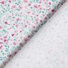 Tecido de algodão Popelina Flores delicadas – hortelã-pimenta/púrpura média,  thumbnail number 4