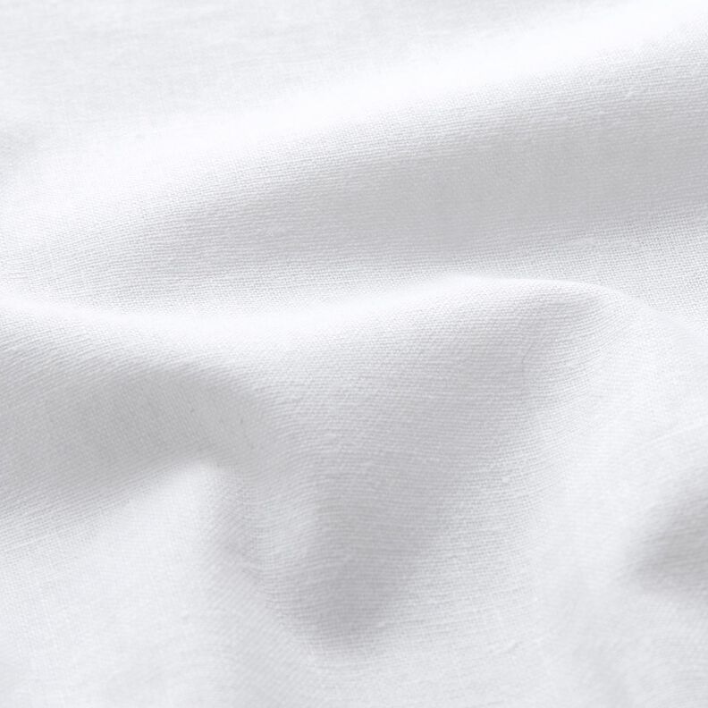 Mistura de linho e algodão, lavado – branco,  image number 2