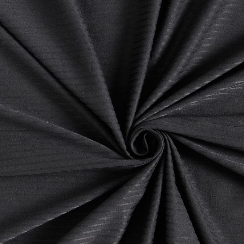 Jersey canelado Liso – preto,  image number 1