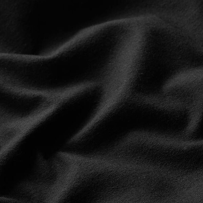 Flanela de algodão Liso – preto,  image number 3