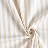 Tecido para decoração Meio linho Panamá Riscas longitudinais – bege claro/branco,  thumbnail number 3