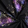 Jersey de algod&atilde;o Cora&ccedil;&otilde;es de orig&acirc;mi com salpicos dourados | Glitzerp&uuml;ppi &ndash; preto/roxo,  thumbnail number 3
