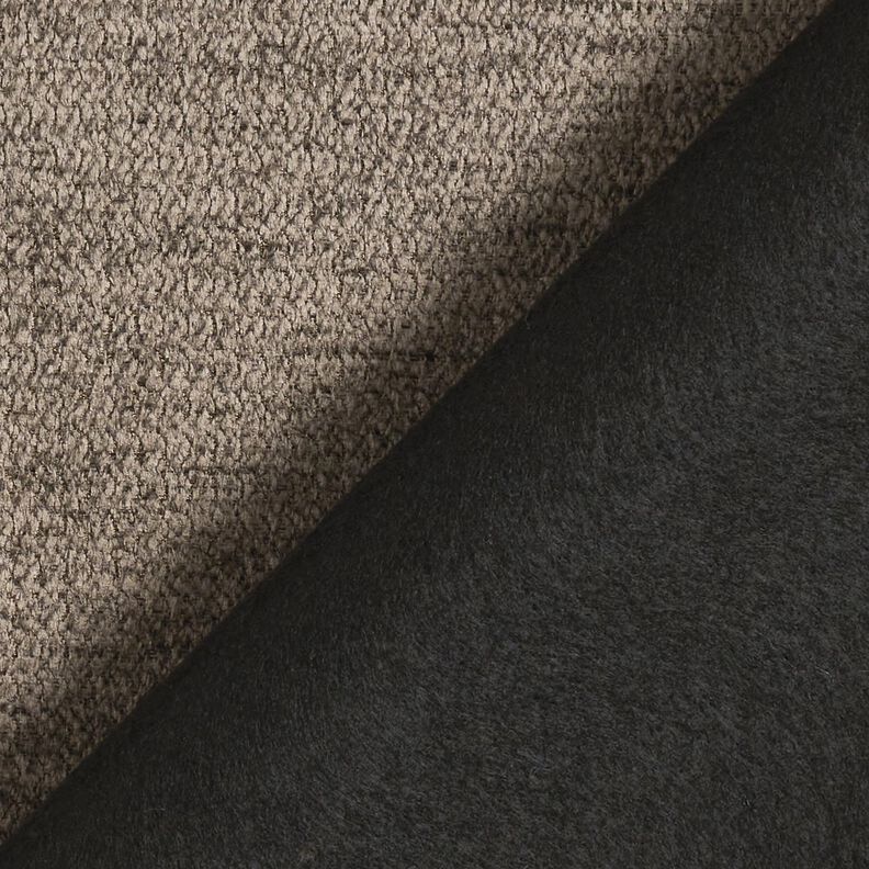 Tecido para estofos Tecido macio – taupe escuro,  image number 3