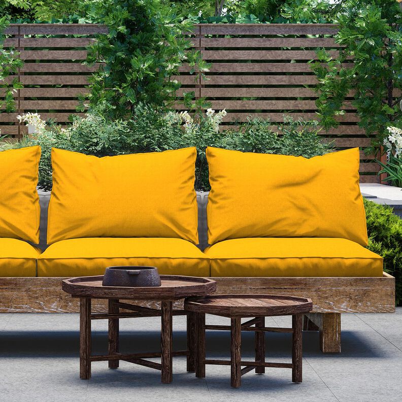 Tecido para exteriores Lona Liso – amarelo-sol,  image number 5