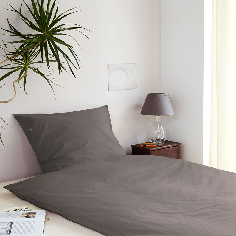 Tecido de algodão Cretone Liso – cinzento escuro,  image number 6