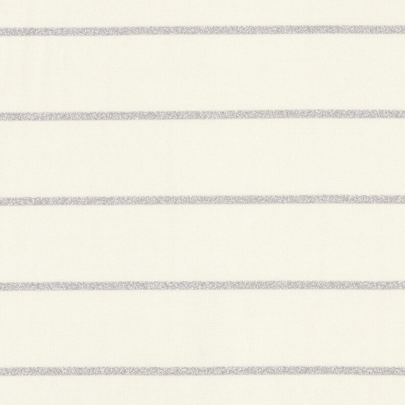 Jersey com riscas largas brilhantes – branco/prata metálica,  image number 1