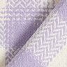 Tecido para sobretudos Mistura de algodão xadrez – lilás/marfim,  thumbnail number 4
