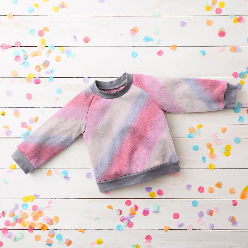 Pelo artificial Gradiente de cor diagonal – rosa/lilás,  image number 6