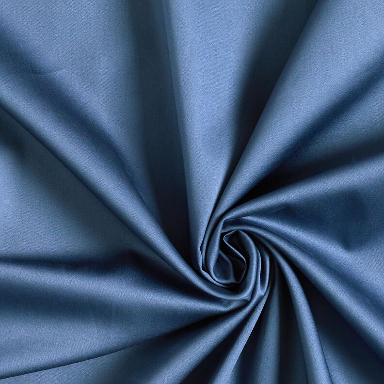 Cetim de algodão Liso – azul ganga,  image number 1