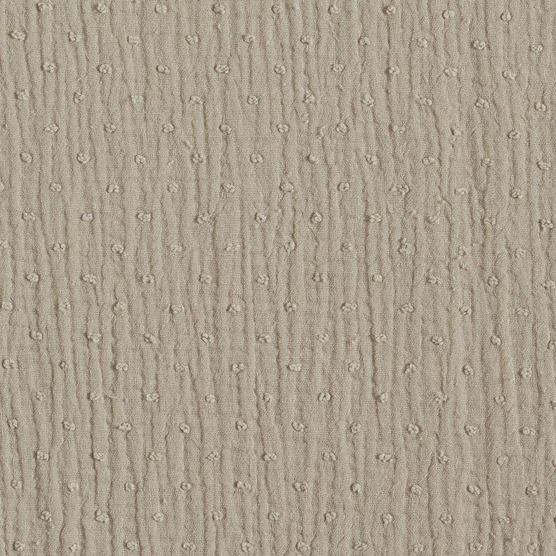 Musselina/ Tecido plissado duplo dobby – bege,  image number 1