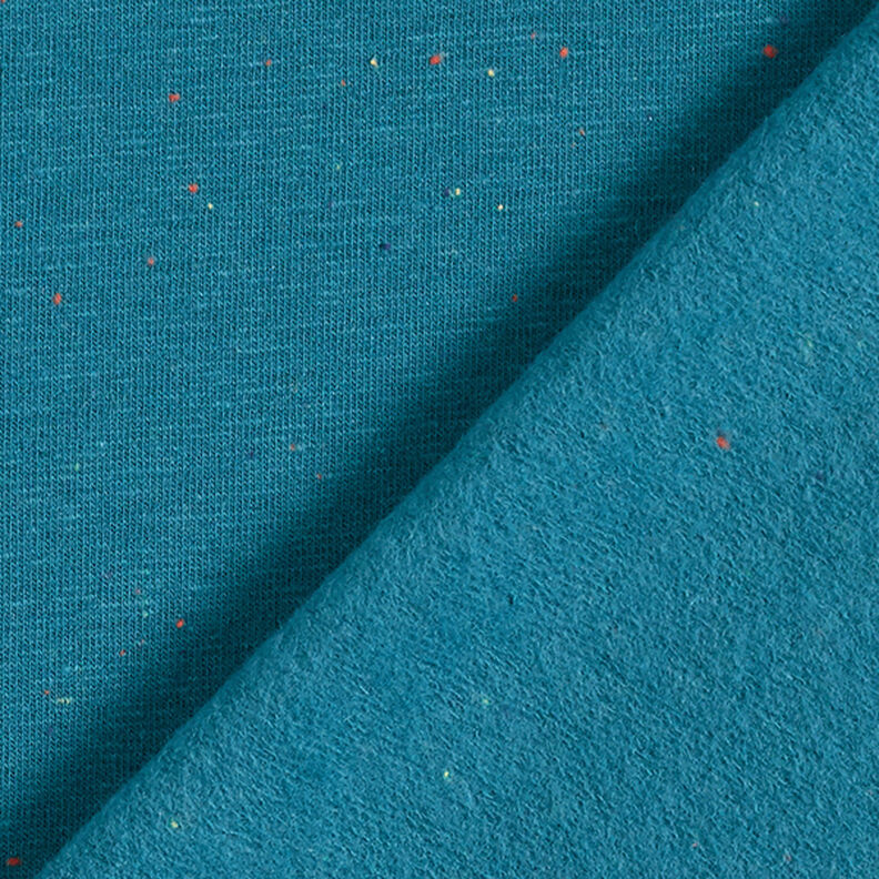 Sweater aconchegante Salpicos coloridos – azul petróleo,  image number 4