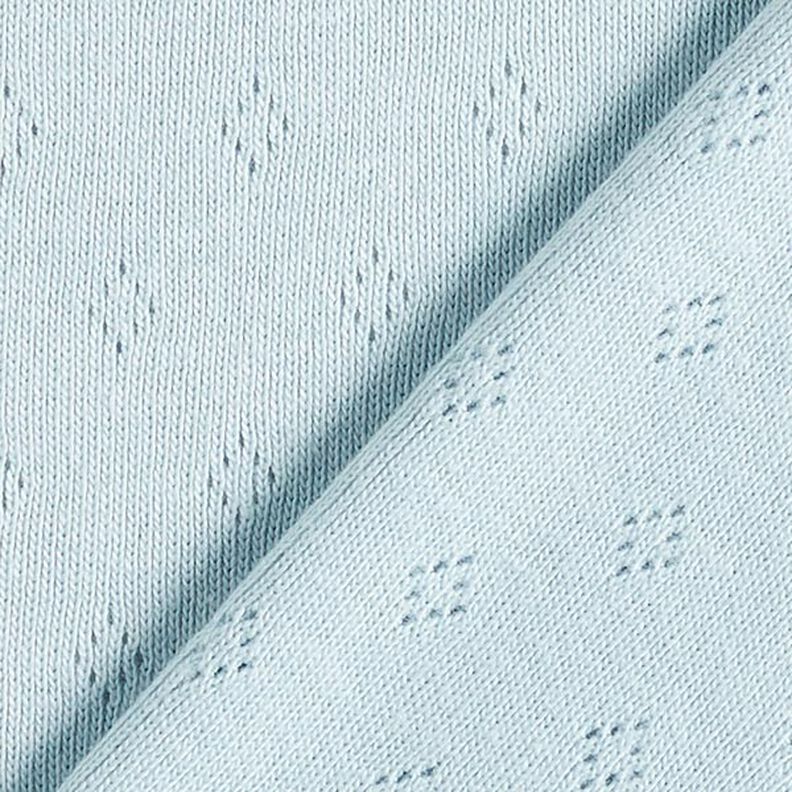Jersey malha fina com padrão perfurado – azul claro,  image number 3