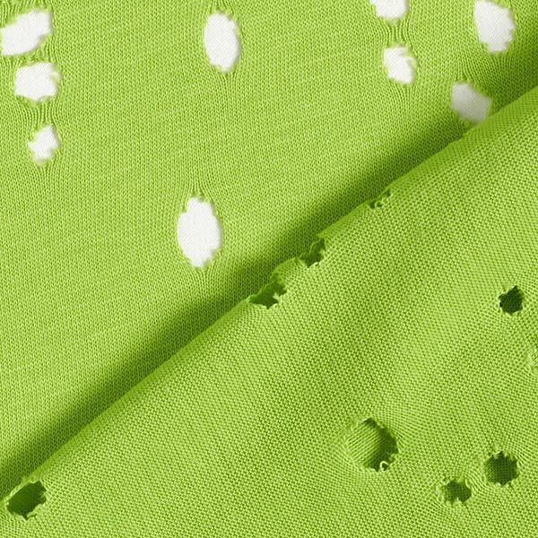 Jersey de algodão Destroyed – verde maçã,  image number 4