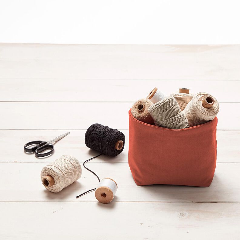 Tecido de algodão Cretone Liso – terracota,  image number 7