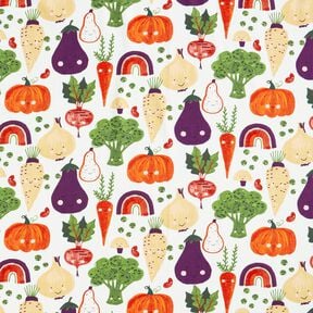 French Terry Sweat de ver&atilde;o Vegetais felizes &ndash; marfim, 