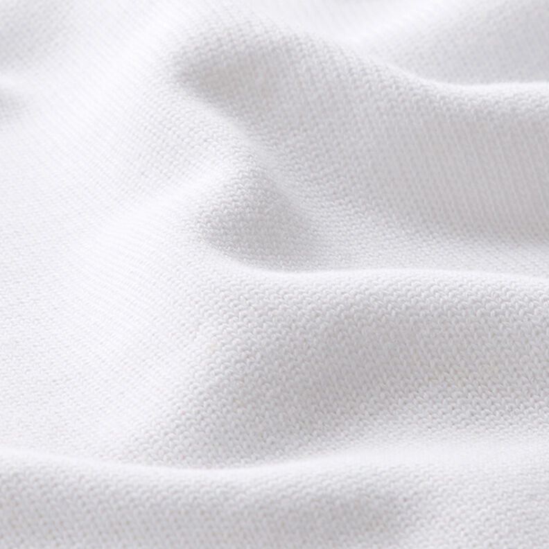Tecido de malha de algodão – branco,  image number 2