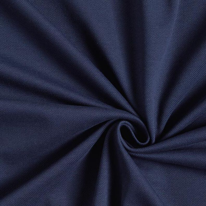 Jersey de algodão Tecido piqué fino – azul-marinho,  image number 1