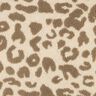 Tecido de pel&uacute;cia Teddy Leopardo &ndash; natural/taupe escuro,  thumbnail number 1