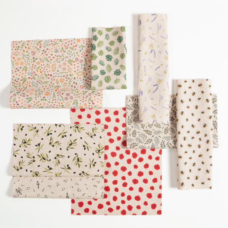 Tecido para decora&ccedil;&atilde;o Meio linho Panam&aacute; Alfazema &ndash; natural/lavanda,  image number 4