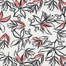 Tecido Stretch leve Lírios abstratos – branco/lagosta,  thumbnail number 1