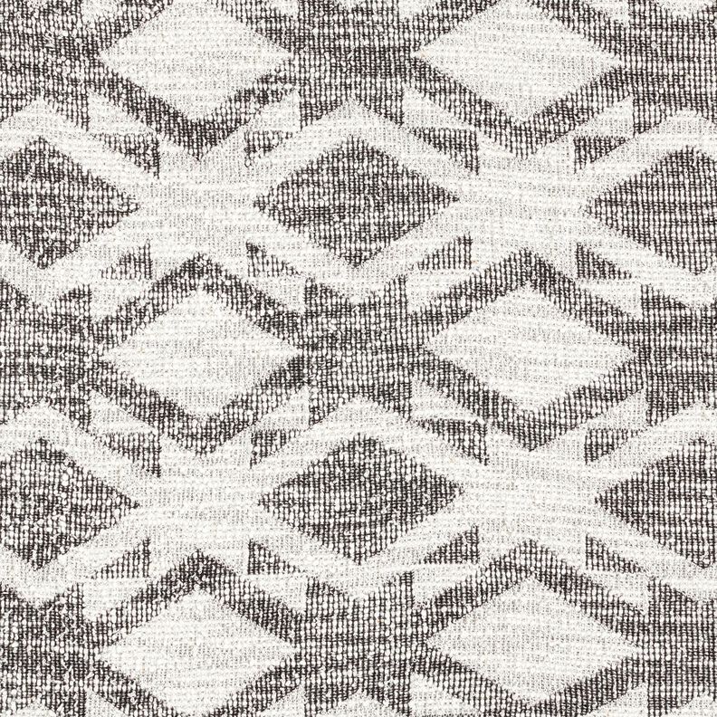 Malha boucl&eacute; chevron &ndash; preto/branco,  image number 1
