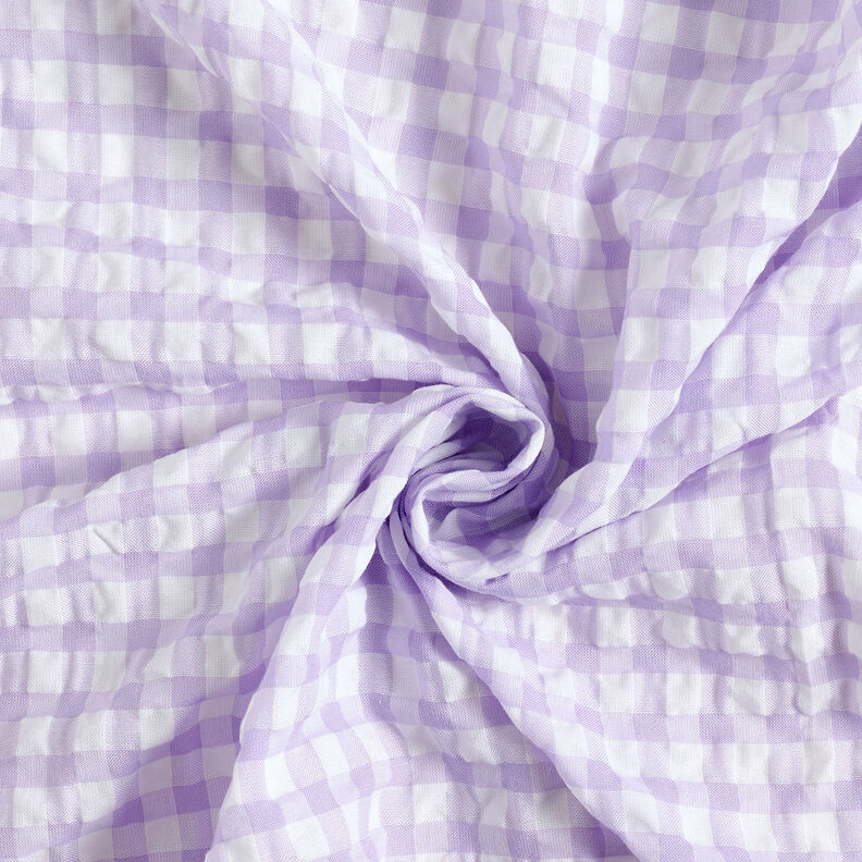Anarruga Xadrez Vichy grande – branco/vermelho violeta pálido,  image number 3