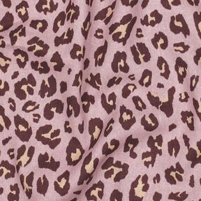 Mix de linho e viscose Estampado Leo | Poppy Fabrics &ndash; rosa-velho claro/beringela, 