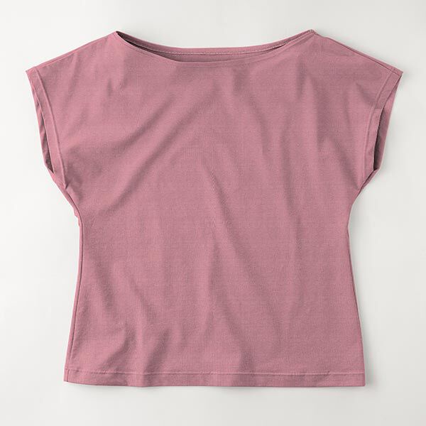 Jersey de algodão médio liso – rosa-velho escuro,  image number 8