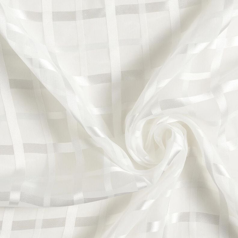 Chiffon Xadrez janela – branco,  image number 3