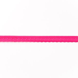 Fita de nastro elástica Renda [12 mm] – rosa intenso, 