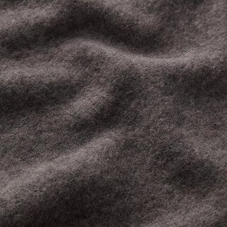 Jersey cardado Liso – castanho escuro, 