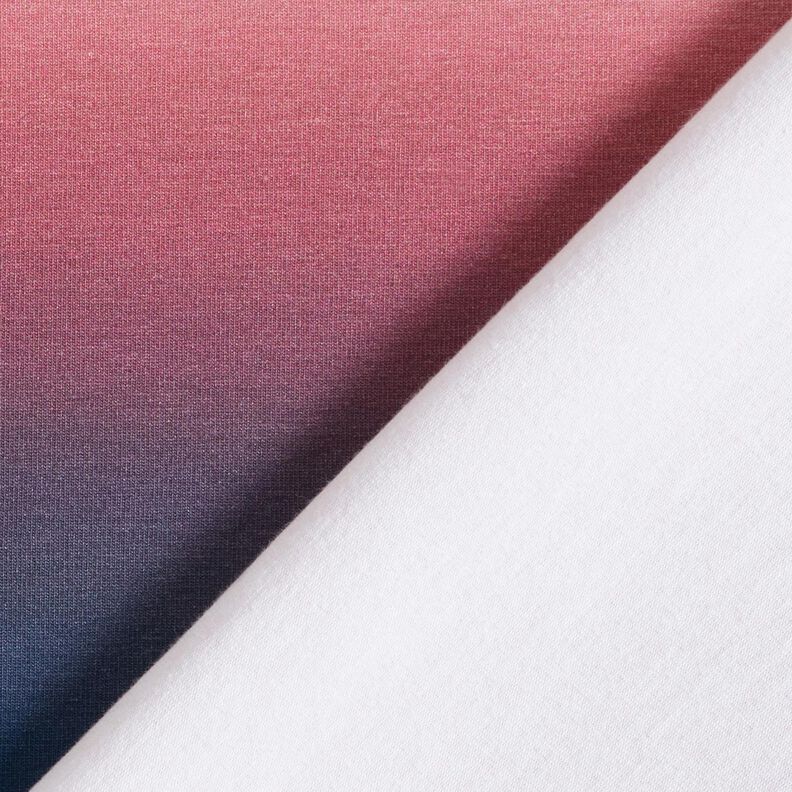 Jersey de algodão Ombre | Glitzerpüppi – azul-noite/uvas brancas,  image number 4