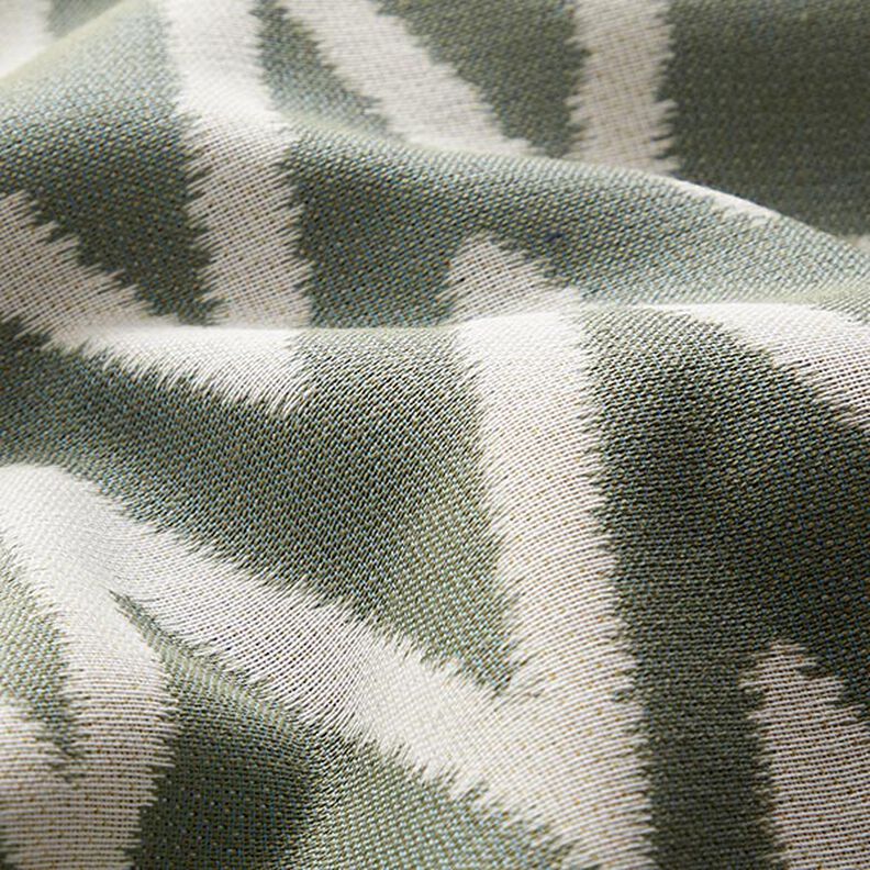 Tecido para exteriores jacquard Padrão Ikat – verde amarelado,  image number 2