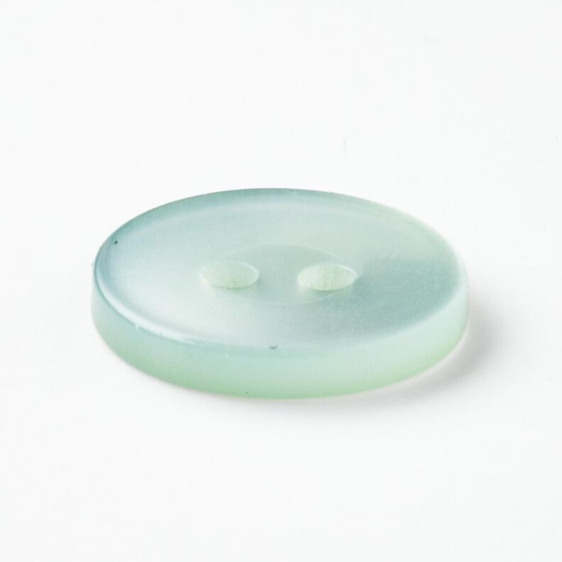 Botão de 2 furos brilhante [Ø 15 mm] – menta clara,  image number 2