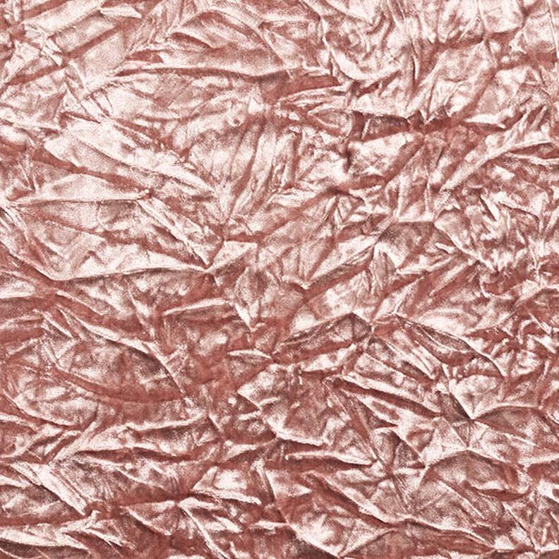 Veludo stretch amarrotado – rosa embaçado,  image number 1
